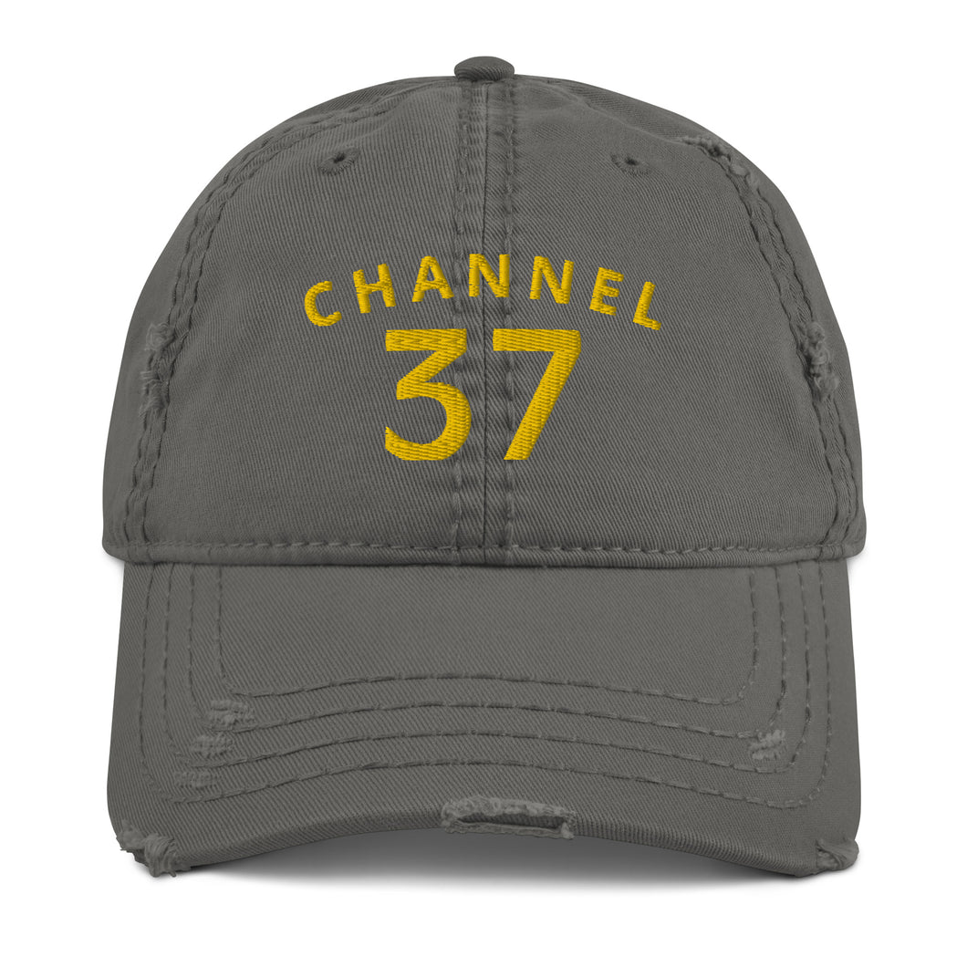 CHANNEL 37 Distressed Dad Hat