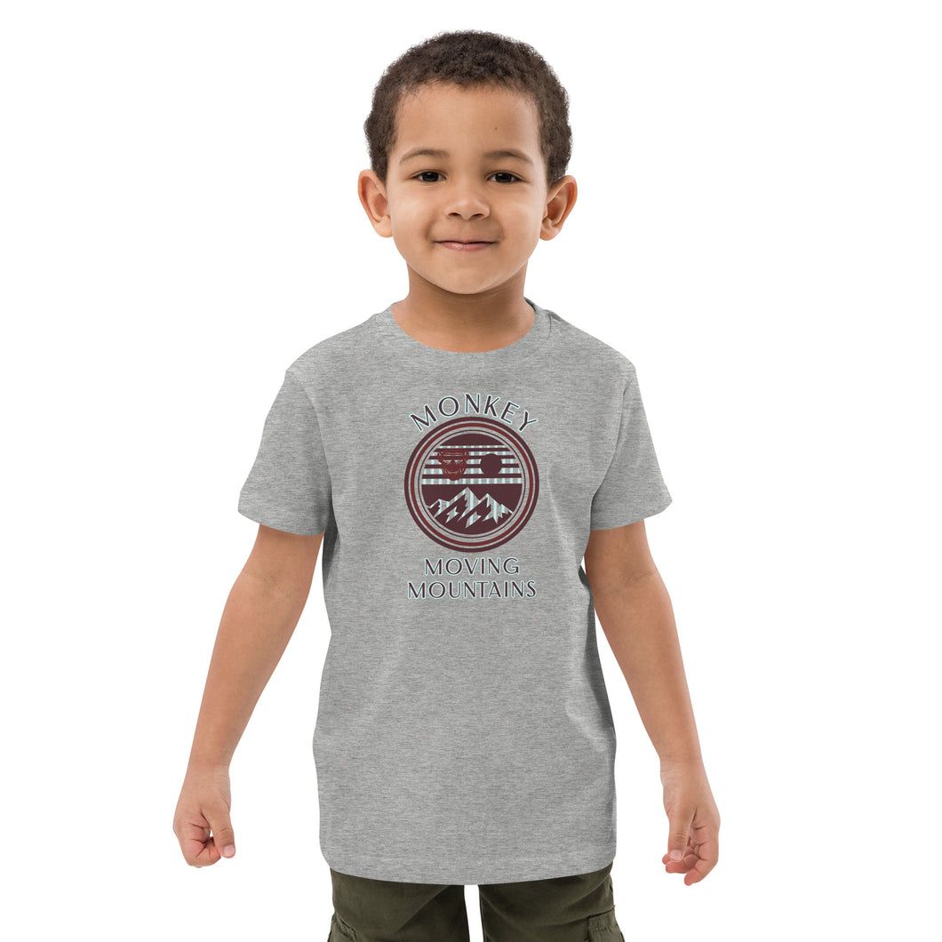 MONKEY MOVING MOUNTAINS Kids Organic Cotton Tee